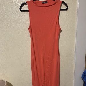 Fashion nova peach maxi dress
